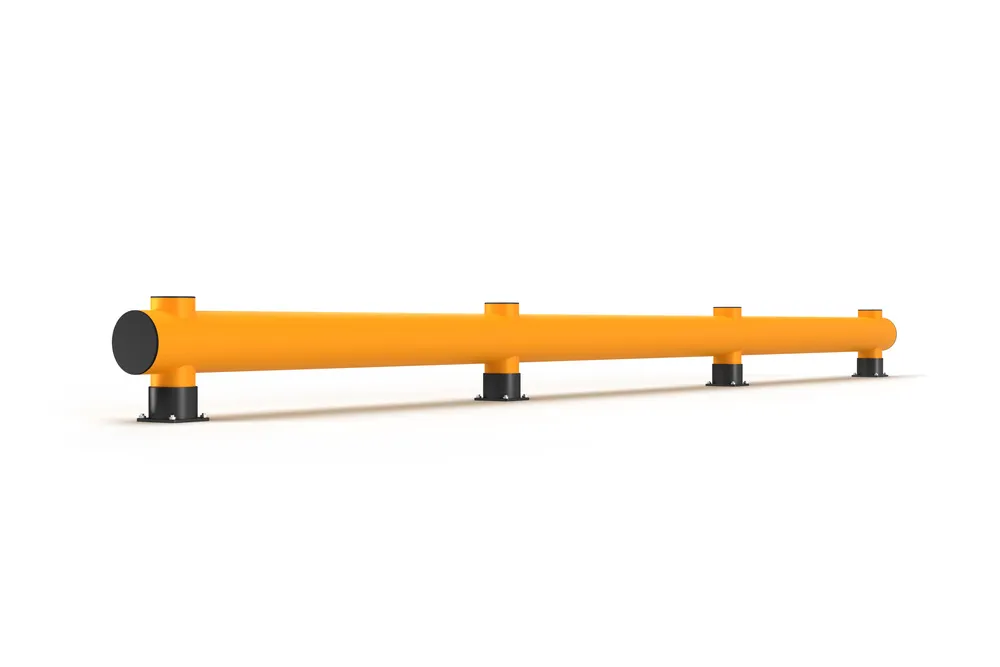 Barres de renfort en plastique, planche simple, L 6000 mm, jaune