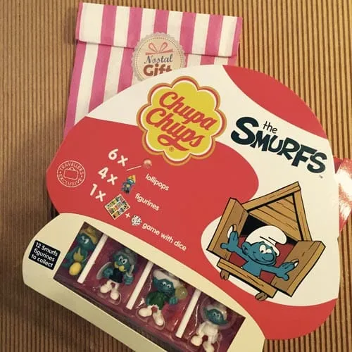 Coffret voyage Chupa Chups et Schtroumpf