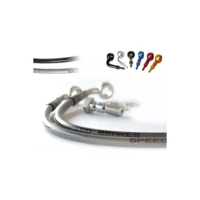 Durite de frein avant TECNIUM - Couleurs de durite et de raccords au choix - ZX-7R 1996-2003