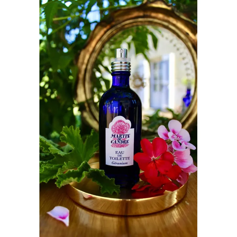 Eau de toilette géranium Martin de Candre 100 ml