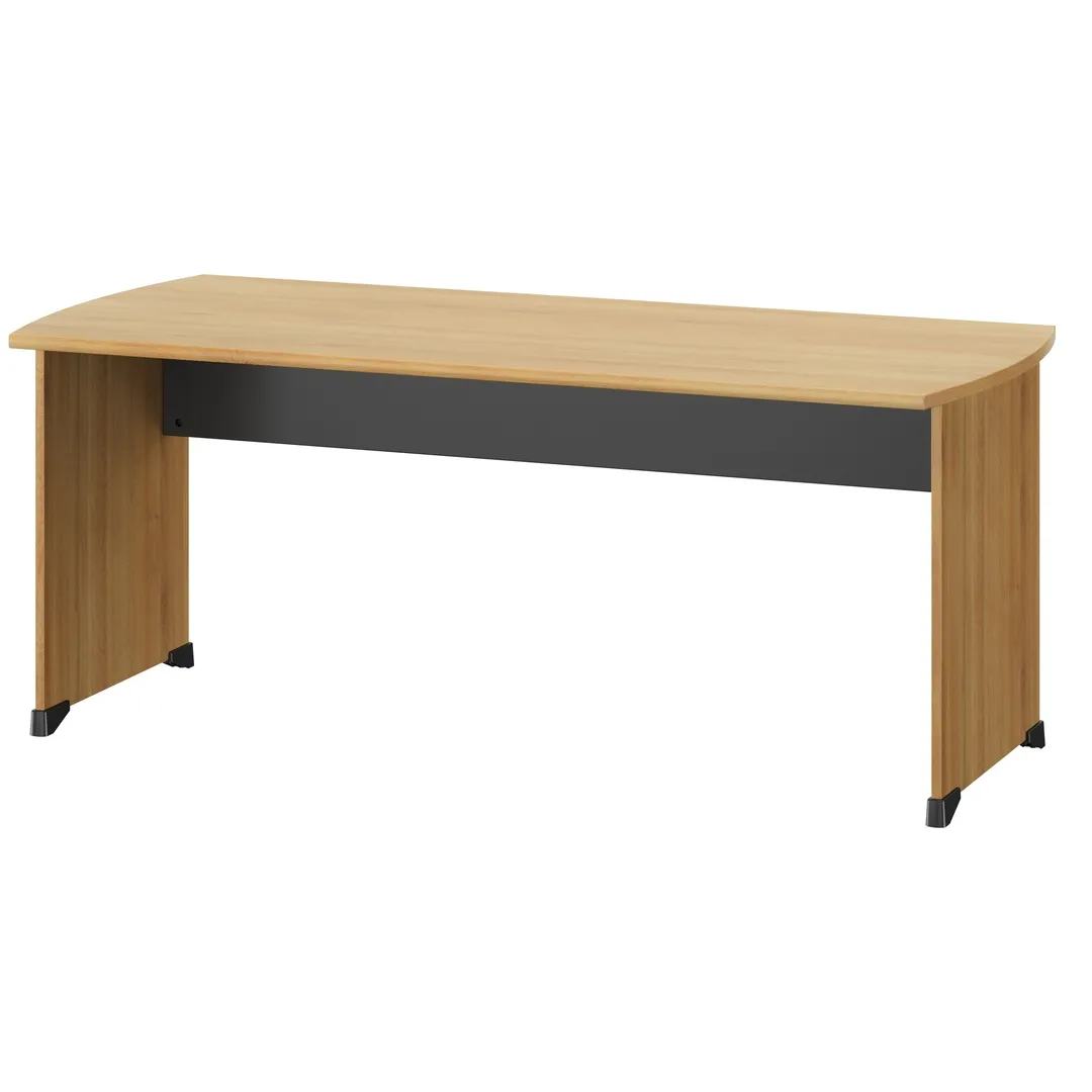 JAZZ+ CHÊNE DU BOCAGE PIEDS PANNEAUX BUREAU 180CM
