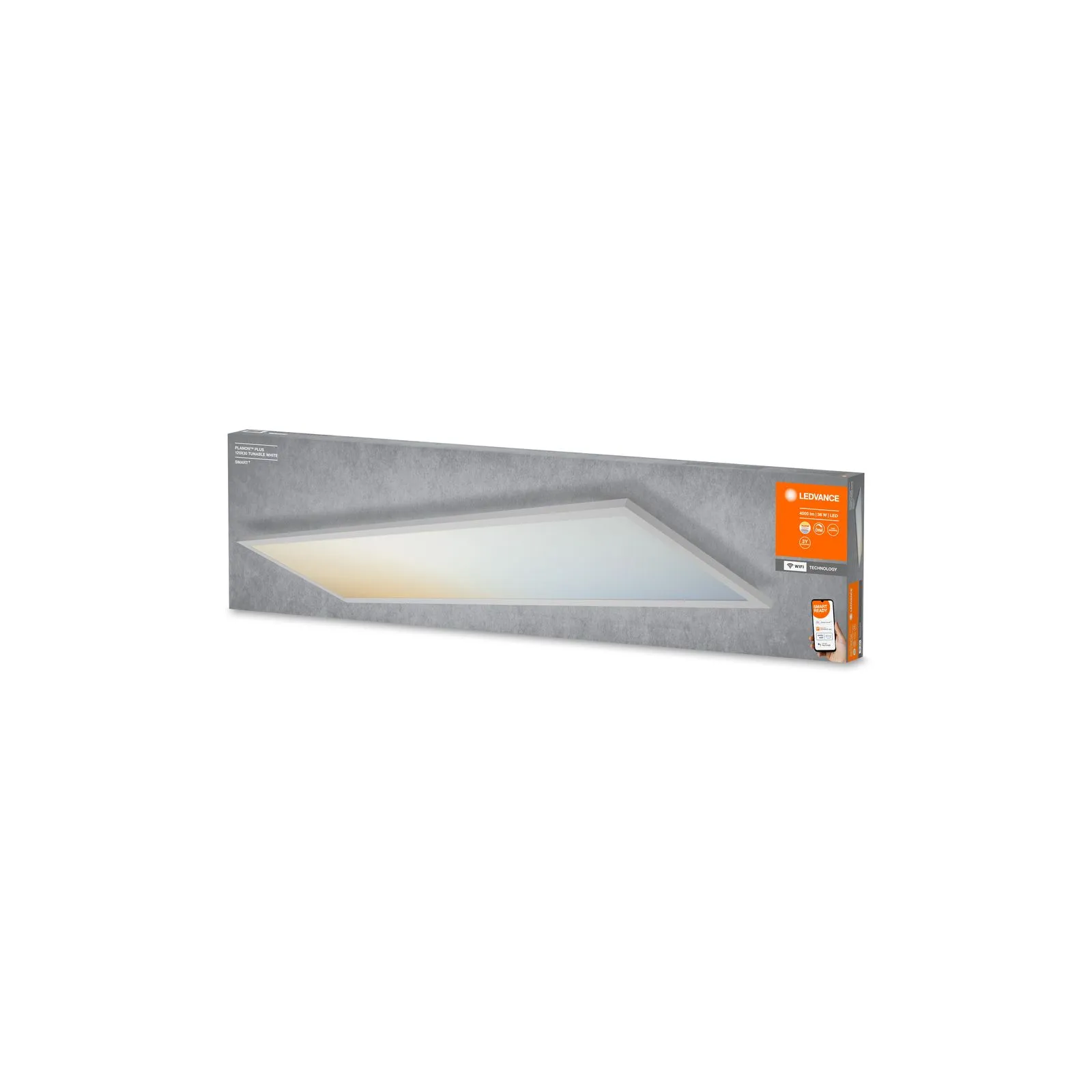 Ledvance Panneau LED Smart+ Planon Plus 36W 2700lm - 830-865 Variable Blanc | 120x30cm - UGR <25 - Wifi Dimmable