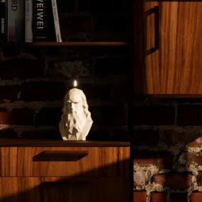 Leonardo da vinci - decorative candle