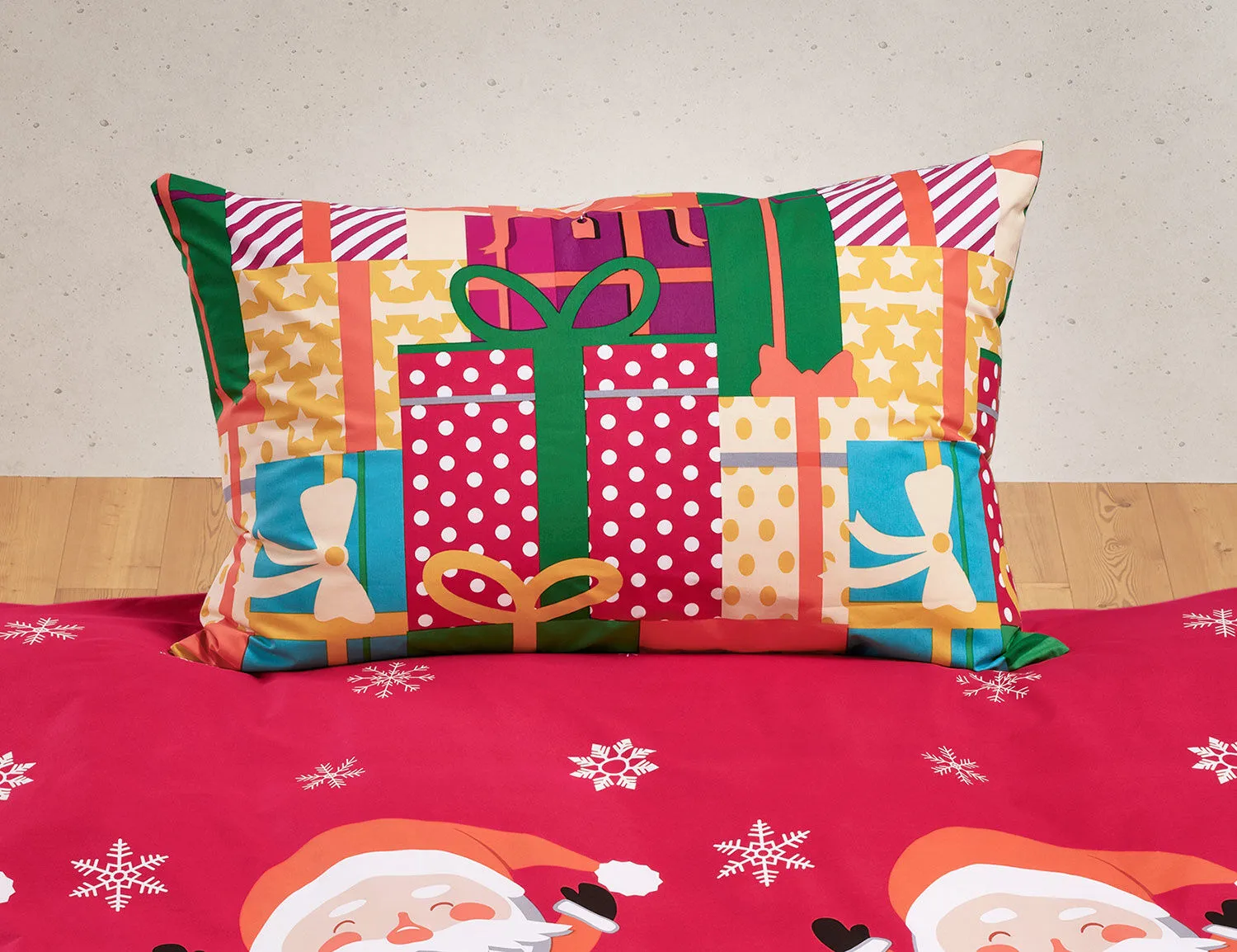 Linge de lit avec un motif de Noël coloré ⋆ Lehner Versand