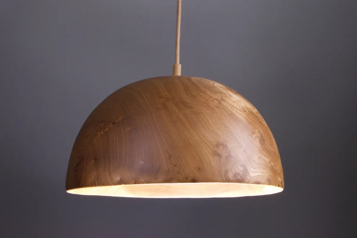 Luminaire orientable bois naturel 