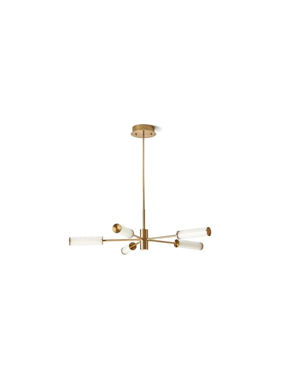 Plafonnier LED avec plusieurs abat-jour en verre Ison 8W 2700K | LéonLeds