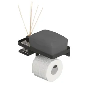 Porte-rouleau papier toilette avec tablette Caddy 