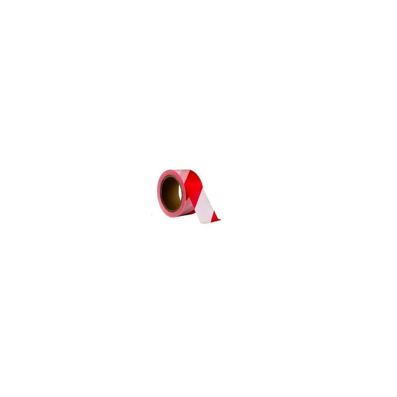 Ruban de marquage de sécurité PVC rouge/blanc