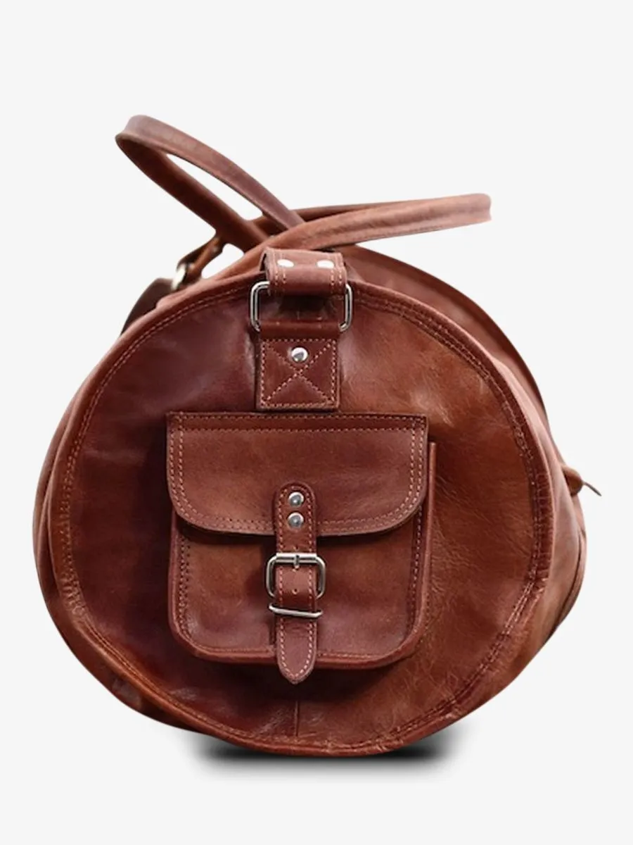 SAC DE VOYAGE EN CUIR MARRON LeVoyageur XL - Naturel