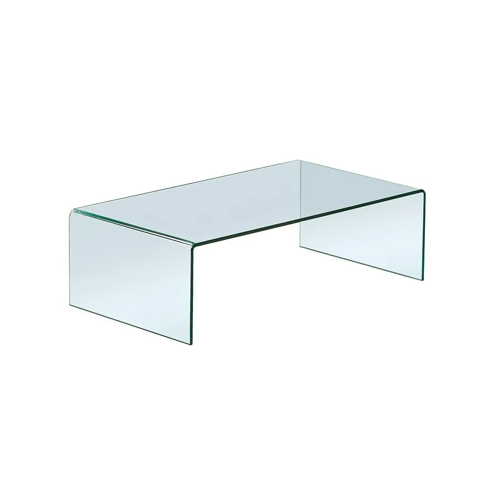 Table basse en verre transparent 110x60cm INFINITY