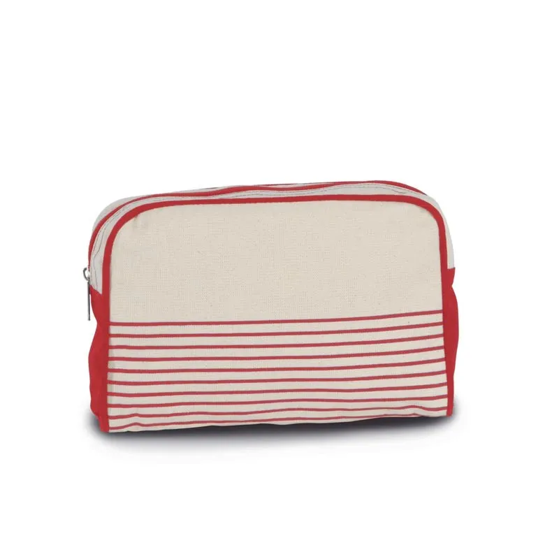 Trousse de toilette coton rouge - KIMOOD